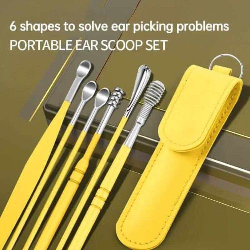 Ear Wax Remover 6 Pcs With Storage Bag Dig