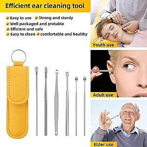 Ear Wax Remover 6 Pcs With Storage Bag Dig