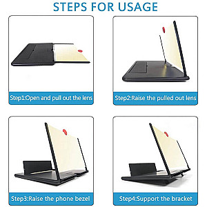 Mobile Portable 3d Hd Screen Enlarger Movies Amplifier