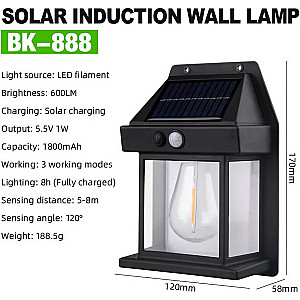 Solar Induction Wall Lamp Waterproof