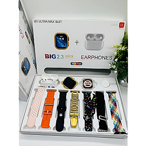 i20 Ultra MAX Suit SmartWatch + Airpods